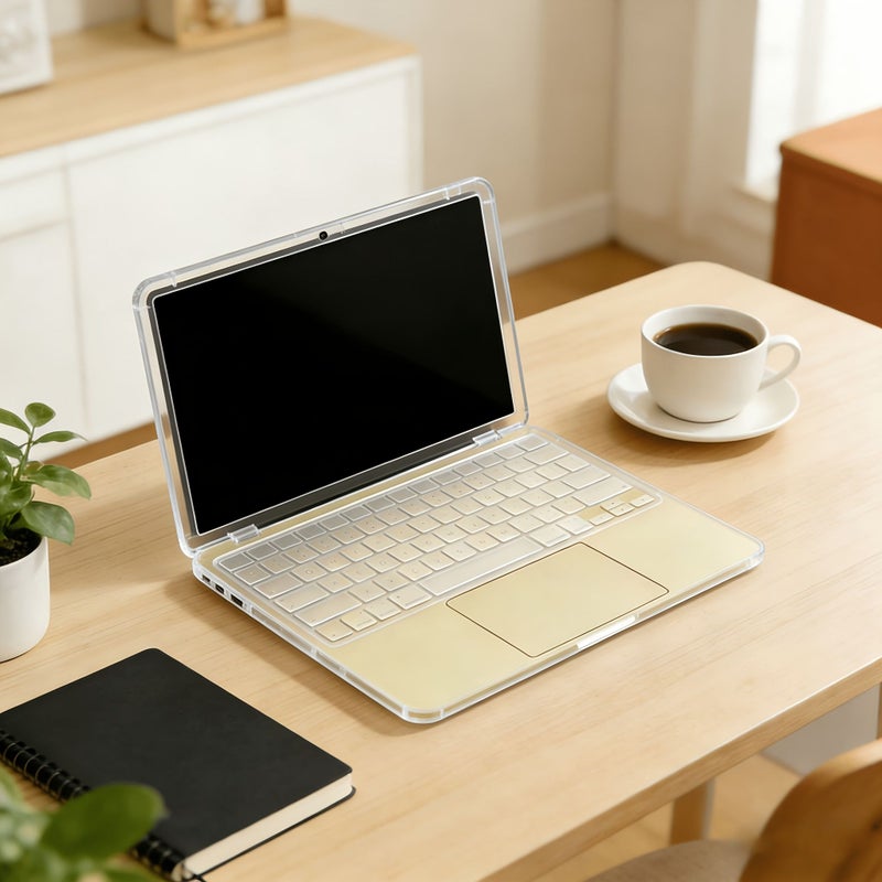 حامي لوحة مفاتيح MacBook مقاس 13 بوصة شفاف TPU ذاتي اللصق فيلم عالي الدقة تخزين 512 جيجابايت إصدار أمريكي - Image 4