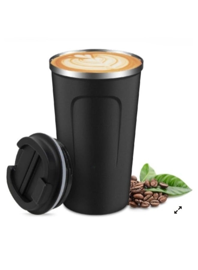 Travel Coffee Mug Double Wall Insulated Stainless Steel with Leak-Proof Lid, Vacuum Insulated for Hiking, Camping & Traveling Hot Coffee ((510ml))  - Image 1