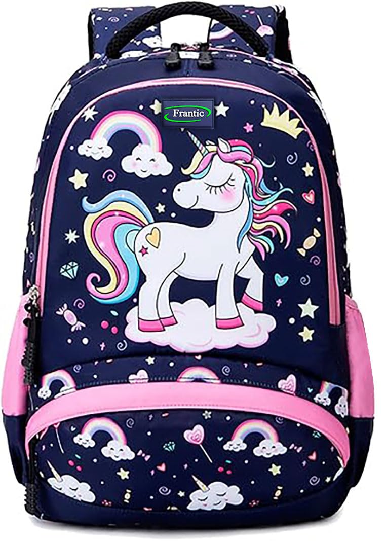 Frantic Printed Tution School Backpack School Bag Printed For Class 1 to 5 For School Going Boys & Girls (20 L) - Image 1