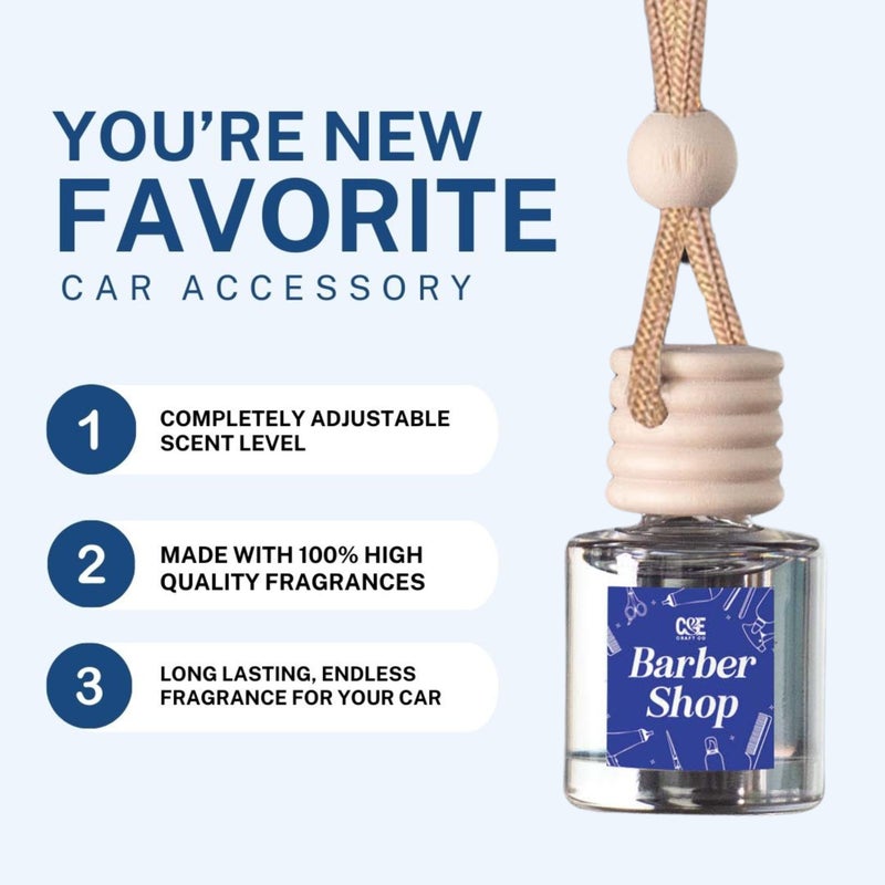 CE CRAFT C&E Craft Co Hanging Car Air Freshener Diffuser 2 Pack, Long Lasting Fragrance Oil Car Freshener, Glass Bottle Auto Air Freshener, Made in USA (Honeysuckle Bloom) - Image 5