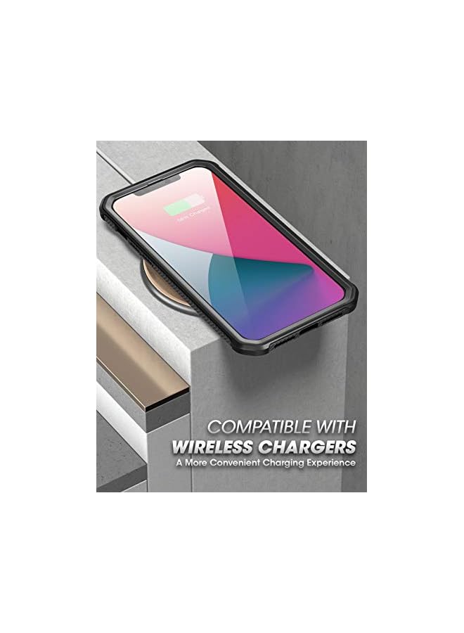 SupCase Unicorn Beetle EXO Pro Series Case for iPhone 12 / iPhone 12 Pro (2020 Release) 6.1 Inch, with Built-in Screen Protector Premium Hybrid Protective Clear Bumper Case (Black) - Image 5