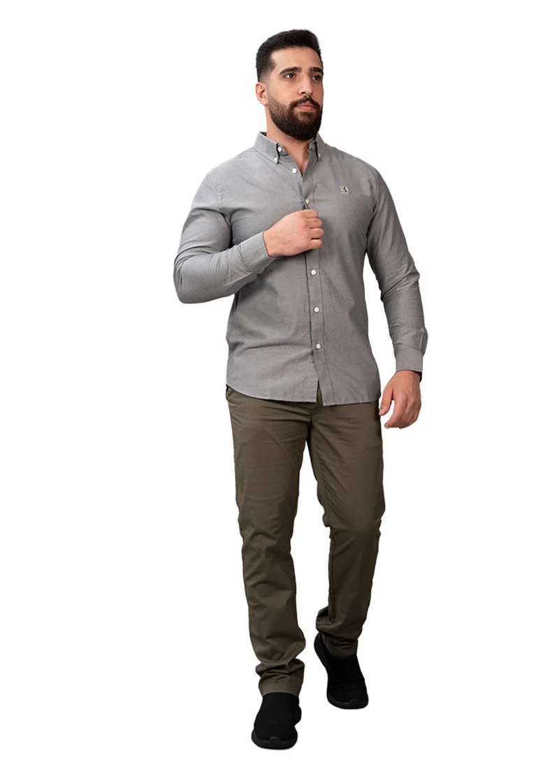 GIORDANO Men's Oxford Long Sleeve Shirt