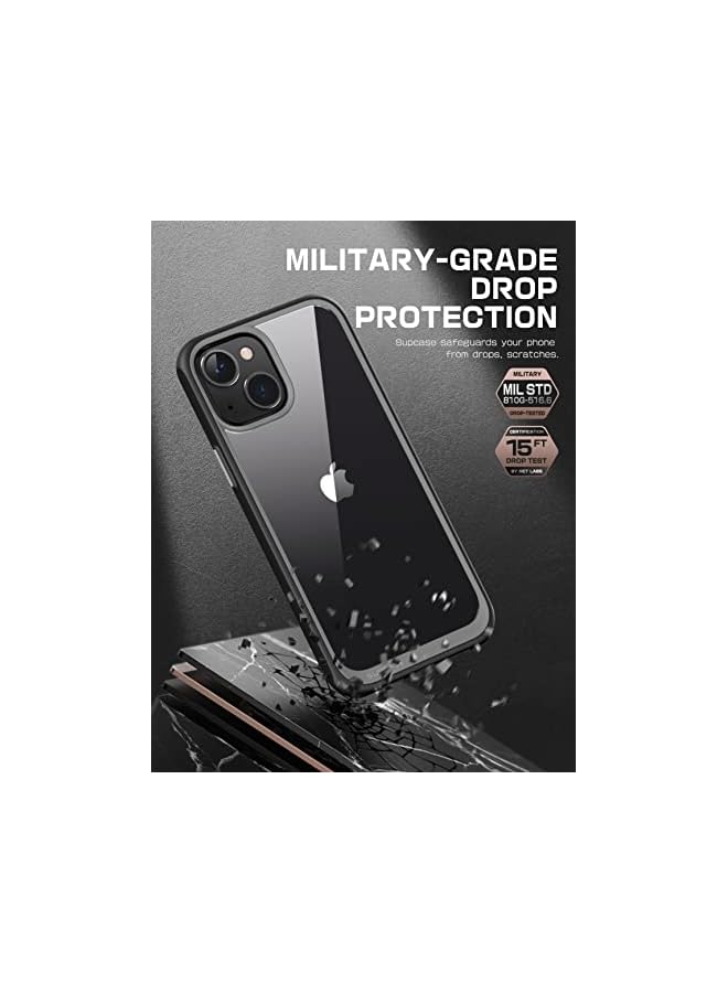 SupCase Unicorn Beetle Style Series Case for iPhone 14 / iPhone 13 6.1 Inch, Premium Hybrid Protective Slim Clear Case (Black) - Image 4