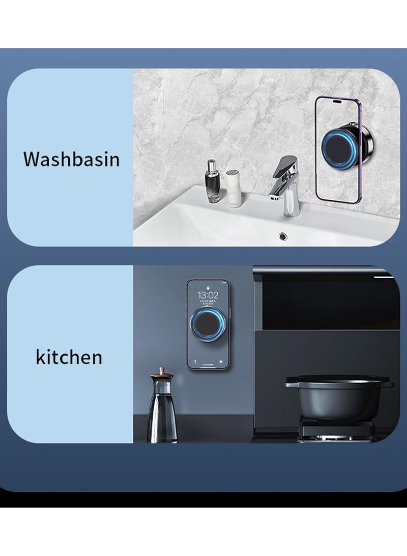 DUSALA Magnetic Car Phone Mount, Car Phone Holder Magnetic, 360 Degree Rotatable Aluminum Alloy Magnetic Phone Mount, Vacuum Suction Phone Stand Cradle, Multi-functional Car Mount for Dashboard - Image 5