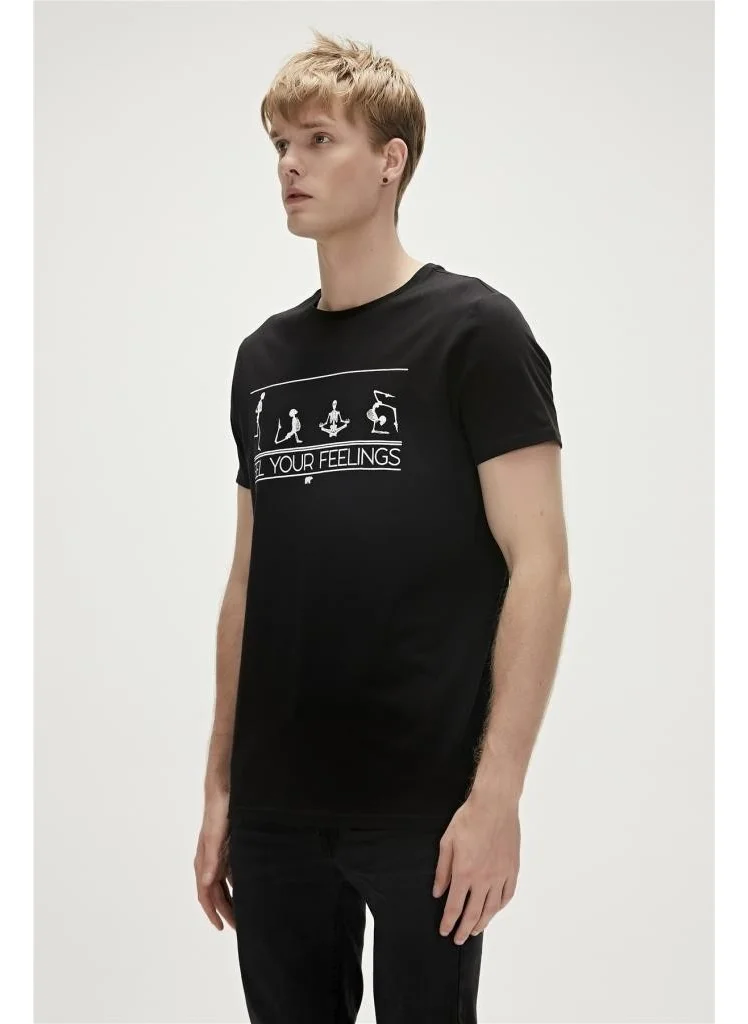 باد بير Badbear Men's Feel You T-Shirt Black
