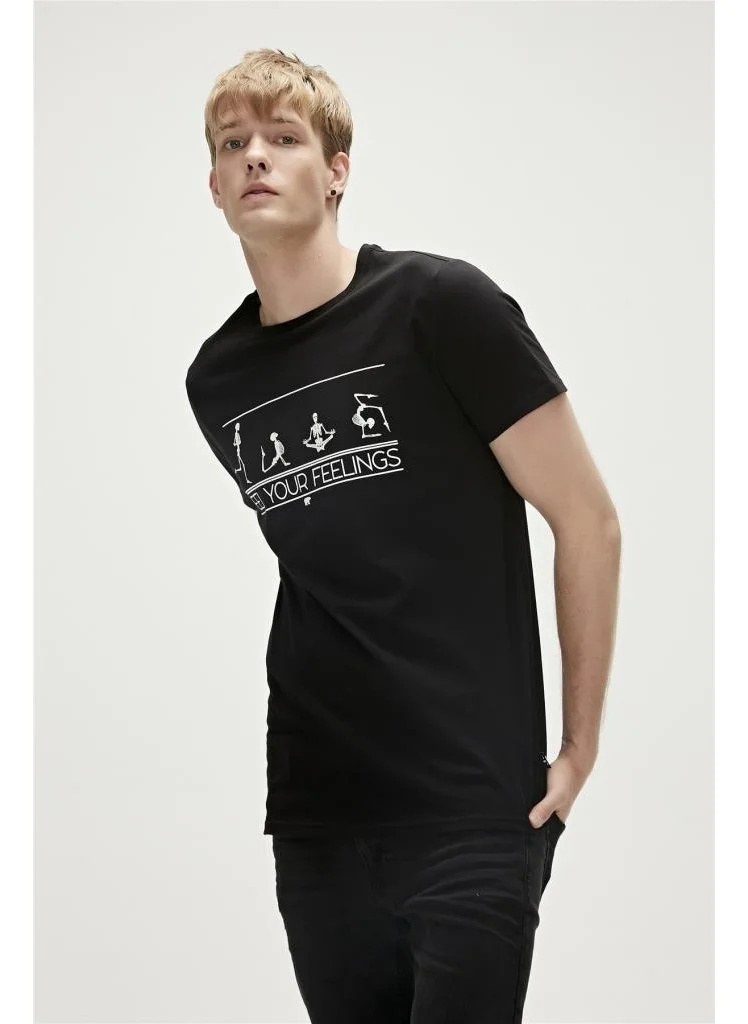 باد بير Badbear Men's Feel You T-Shirt Black