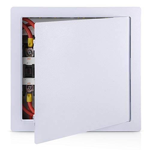 PNKKODW Plumbing Access Panel for Drywall 12 x 12 Inch Plastic Access Door Removable Wall Access Panel Ceiling Reinforced Hinged Durable