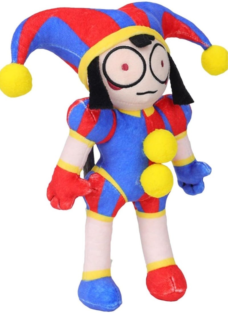 general Cute Clown Plushies, Pomni Plush Toy, The Amazing Digital-Circus Series Role Doll, Kawaii Joker Plushie, Suitable for Home Decor - Image 2