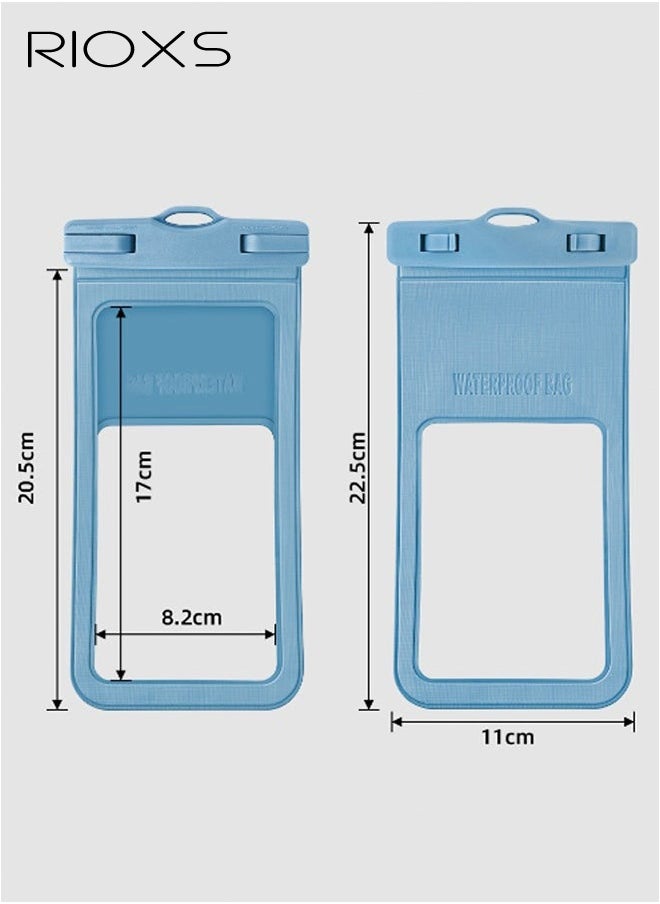 Foldable Storage Waterproof Dry Bag Beach Swimming Bag Fit for Kayaking Beach Rafting Boating Hiking Camping and Fishing with Universal Waterproof Phone Pouch Cellphone Dry Bag