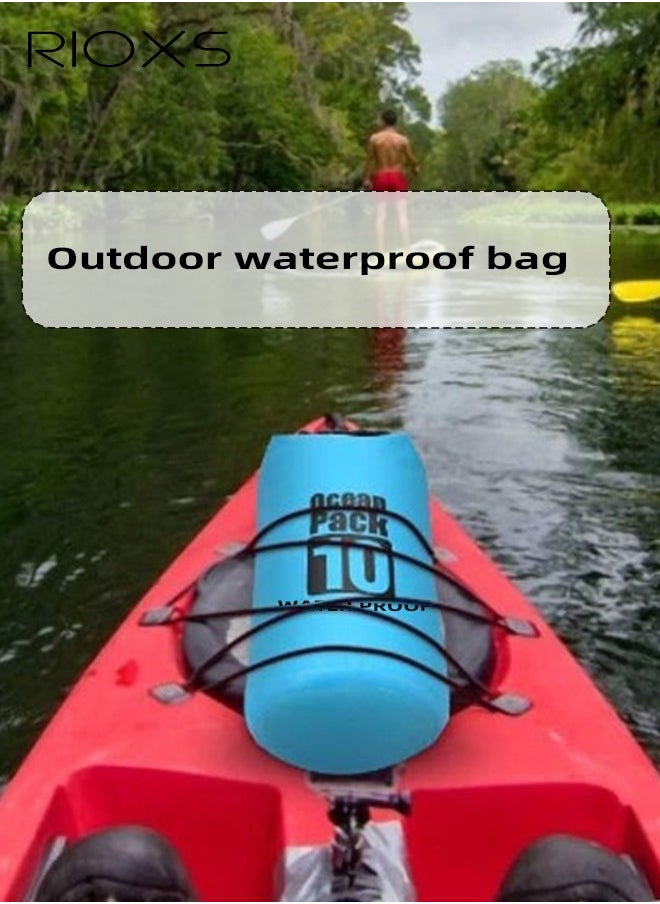 RIOXS Foldable Storage Waterproof Dry Bag Beach Swimming Bag Fit for Kayaking Beach Rafting Boating Hiking Camping and Fishing with Universal Waterproof Phone Pouch Cellphone Dry Bag  - Image 4