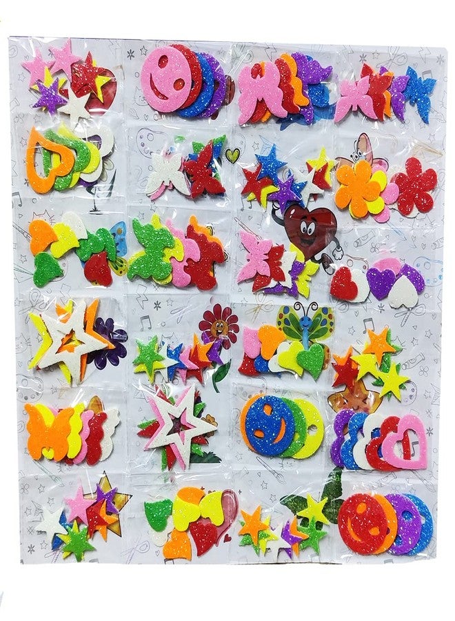 ARTBOX 24 Packets DIY Art and Craft Hobby Foam Decoration Items for Kids and Adults School, Home, Birthday Gifts and Return Gift Ideas (24 Assorted Packets 5 Each) - Image 4