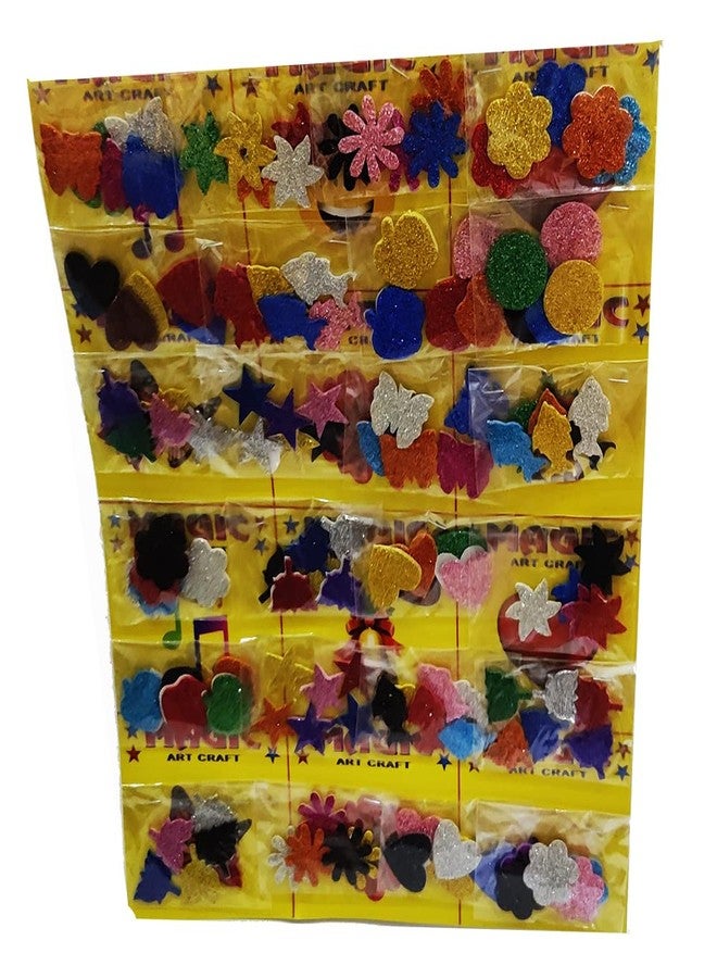 ARTBOX 24 Packets DIY Art and Craft Hobby Foam Decoration Items for Kids and Adults School, Home, Birthday Gifts and Return Gift Ideas (24 Assorted Packets 5 Each) - Image 3