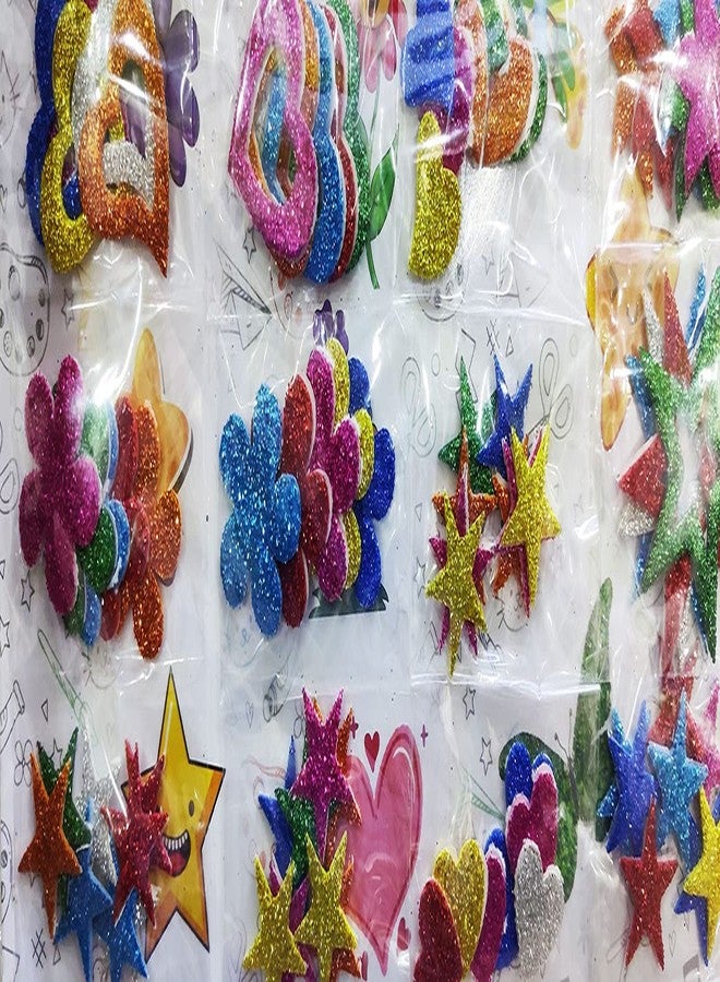 ARTBOX 24 Packets DIY Art and Craft Hobby Foam Decoration Items for Kids and Adults School, Home, Birthday Gifts and Return Gift Ideas (24 Assorted Packets 5 Each) - Image 5