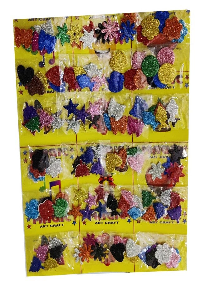 ARTBOX 24 Packets DIY Art and Craft Hobby Foam Decoration Items for Kids and Adults School, Home, Birthday Gifts and Return Gift Ideas (24 Assorted Packets 5 Each) - Image 2