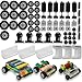 HUIZDQ 120pcs Wheels and Axles Set Including Wheels Windshield Traffic Light Vehicle Truck Parts Classic Pieces Accessories Compatible with Classic Brick Toys - Image 2