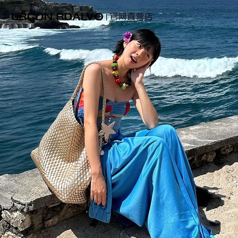 Korean Style Large-Capacity Tote Bag, Hand-Woven Bag, Commuting Armpit Shoulder Bag, Simple And Fashionable Handbag - Image 2