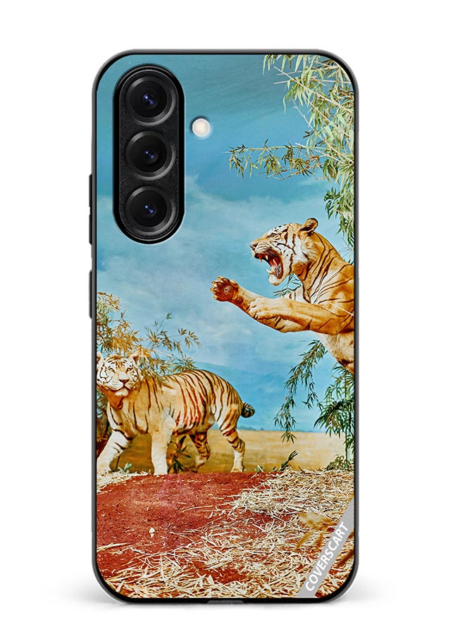 VR CREATIVE Protective Case Cover For Samsung Galaxy A56 Tiger Jumping Design Multicolour