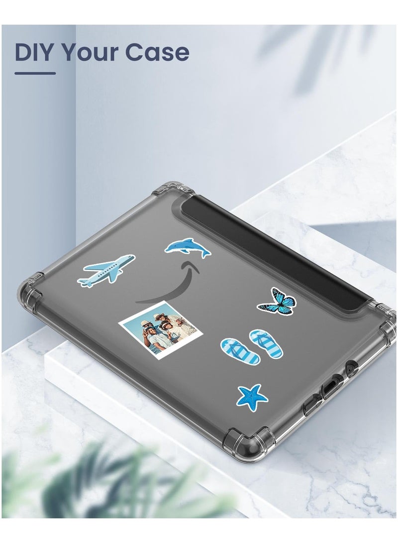 SYOSI Case for 6" Kindle (11th Generation, 2022 Release), Ultra Clear Soft Flexible Transparent TPU Back Shell with Auto Wake/Sleep, Light Cover for Kindle 11th Generation 2022, Black - Image 5