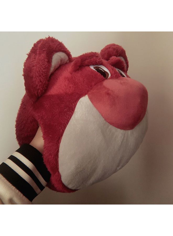 Ins Girly Heart Cartoon Strawberry Bear Hand Warmer Pillow Pillow Home Bedroom Sofa Cushion Girl Gift-Specifications:(can Be Inserted) Strawberry Bear Hand Warmer-Color:About 40cm - Image 1