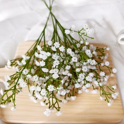 Cherica 50 Pcs Baby Breath Artificial Flowers Fake Babys Breath Gypsophila Flowers Bulk Realistic Artificial Flowers Bouquet Flores Artificiales para Decoracion for Wedding Party Home Decoration - Image 3
