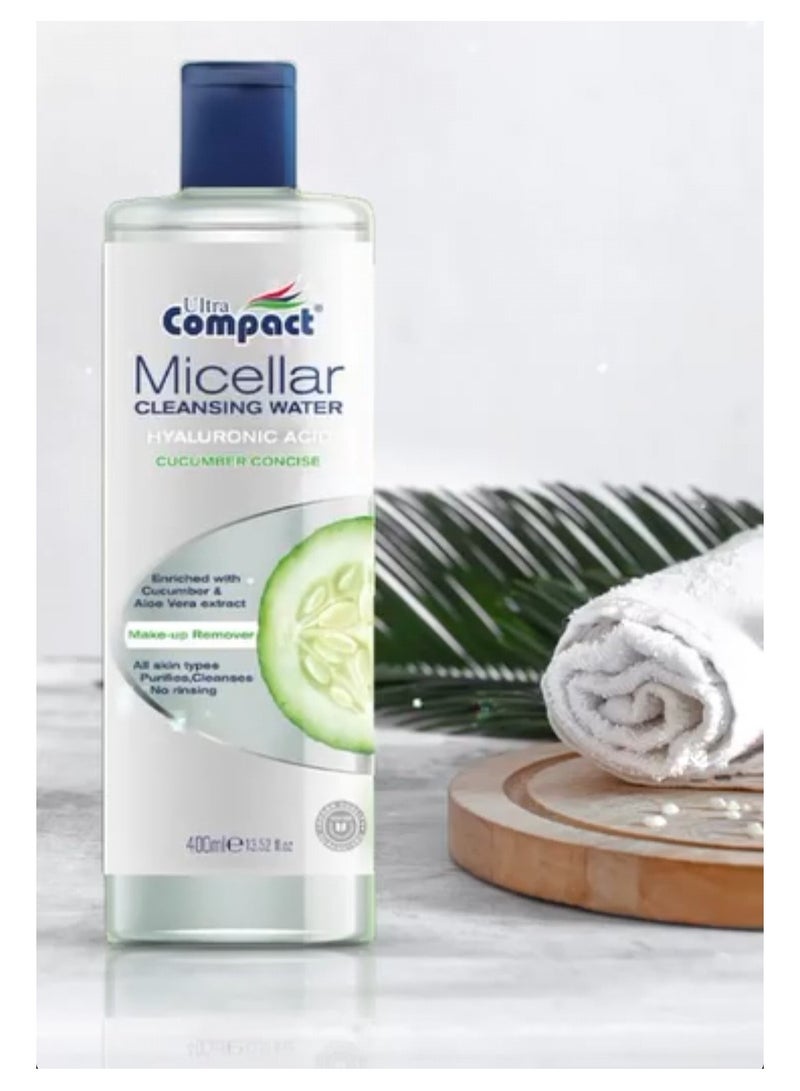 Ultra Compact Micellar Makeup Cleansing Water: Hydrating Formula - 400ml  - Image 1