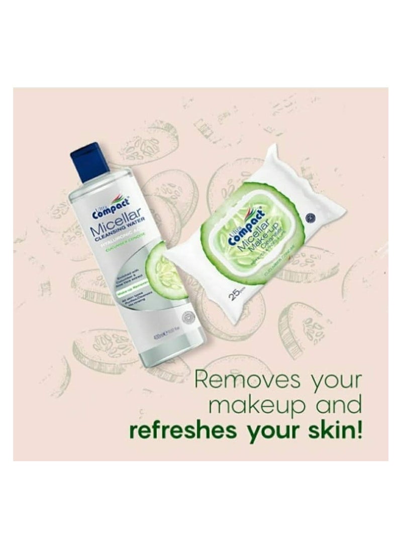Ultra Compact Micellar Makeup Cleansing Water: Hydrating Formula - 400ml  - Image 2