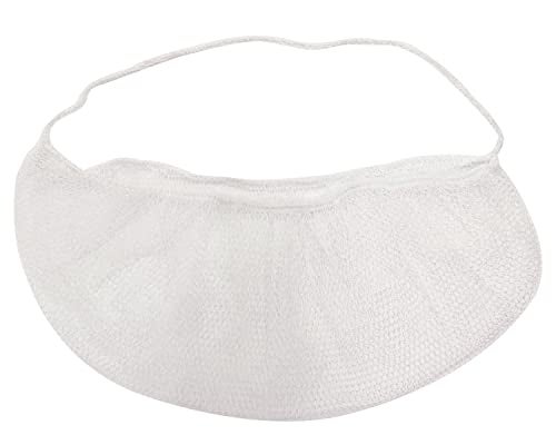 ONLYKXY 50pcs Beard Cover White Nylon Beard Protector Net Protective Beard Covers for Men Food Service Cooking Cleaning Construction Home Kitchen Facial Hair Guards Beard Net - Image 1