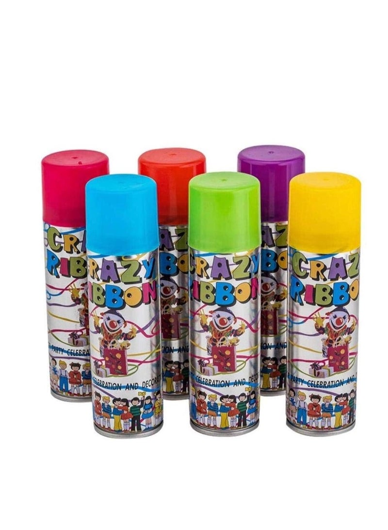 Party Accessories Crazy Ribbon Spray in Assorted Colour - 1 Piece 