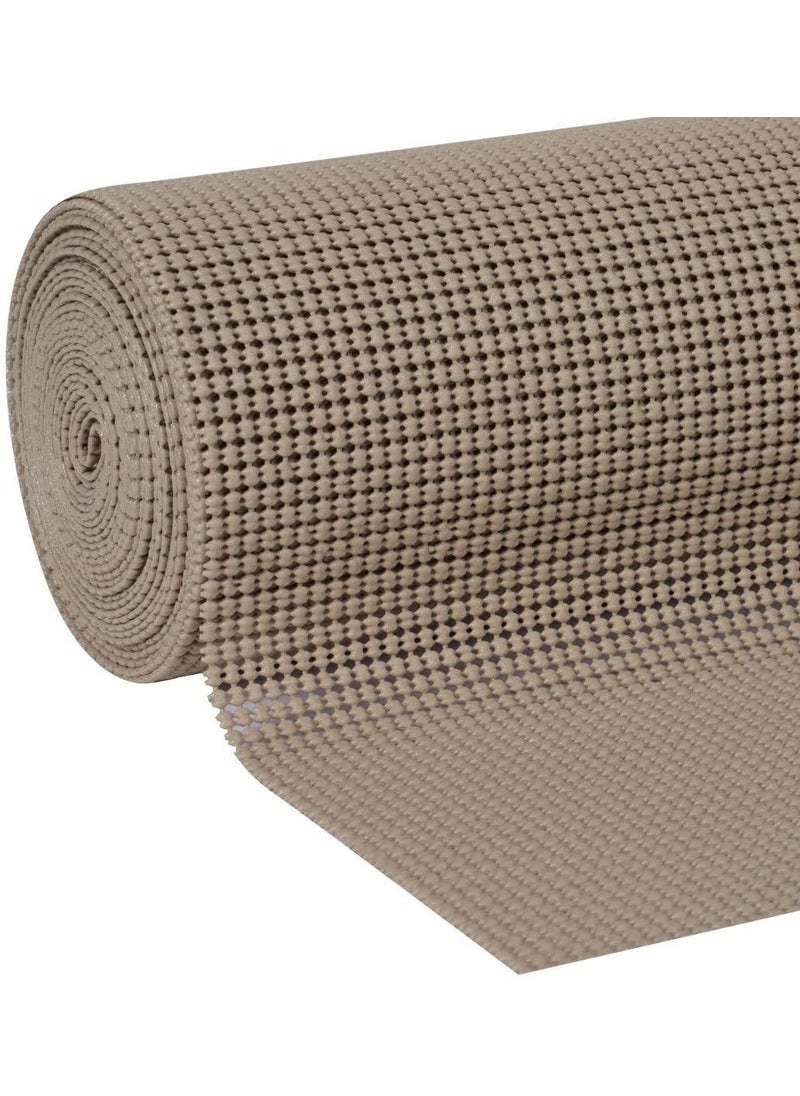 GRACIOUS MART Gracious Mart Anti Slip Drawer Mat for Shelf and Shelves Strong and Durable NonAdhesive Grip Liner Mat for Bedroom Wardrobe Cabinet and Kitchen Place mats Cream Pack of 1 30 X 500  - Image 1