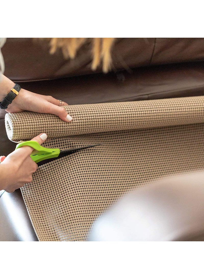 GRACIOUS MART Gracious Mart Anti Slip Drawer Mat for Shelf and Shelves Strong and Durable NonAdhesive Grip Liner Mat for Bedroom Wardrobe Cabinet and Kitchen Place mats Cream Pack of 1 30 X 500  - Image 2