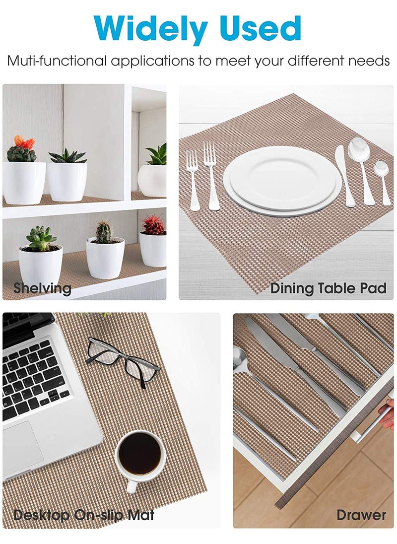GRACIOUS MART Gracious Mart Anti Slip Drawer Mat for Shelf and Shelves Strong and Durable NonAdhesive Grip Liner Mat for Bedroom Wardrobe Cabinet and Kitchen Place mats Cream Pack of 1 30 X 500  - Image 5