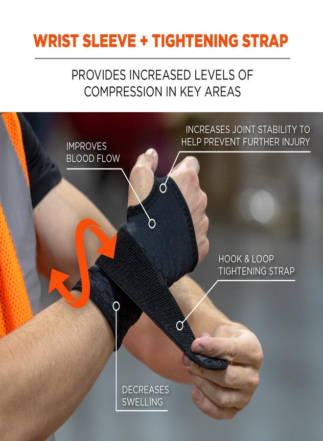 Ergodyne ProFlex 680 Wrist Support Sleeve, Compression Style, Adjustable Single Strap - Image 2
