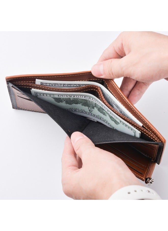 Generic - Handbag,Multifunctional Men's Simple And Fashionable Folding Wallet Can Hold Various Cards Coins or Banknotes - Image 1