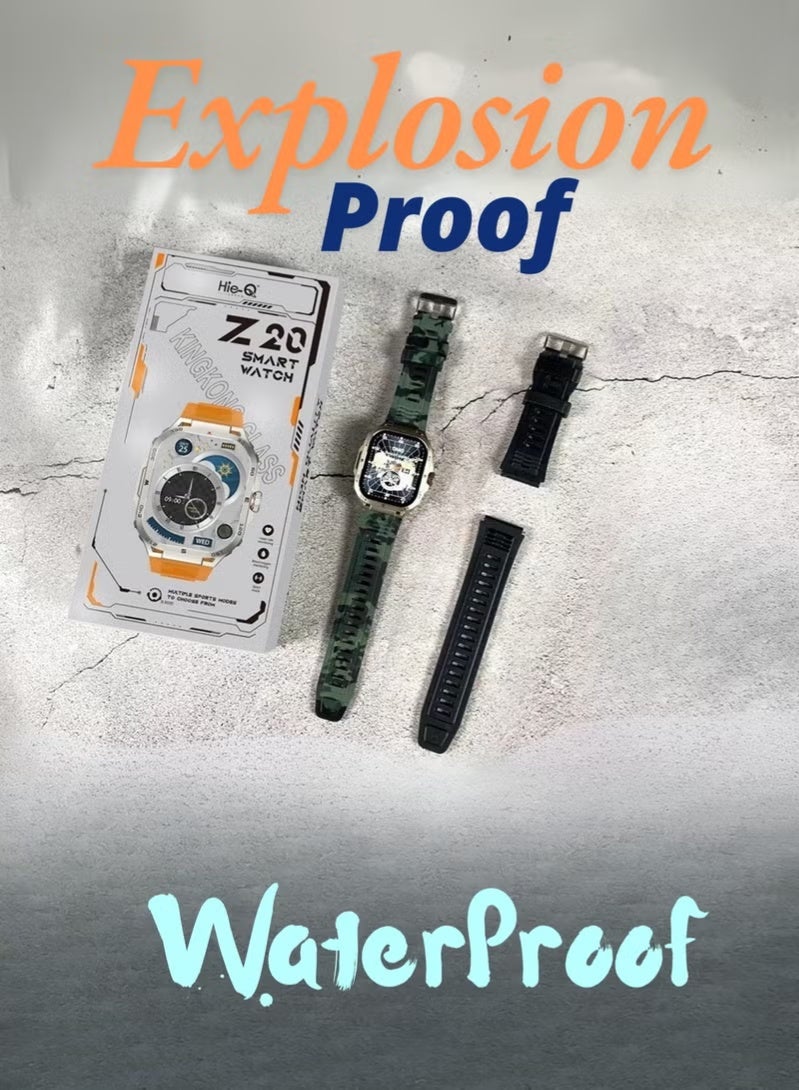 Hie-Q Smart Watch Z20 with Shockproof Screen, Waterproof Design, Health Monitoring, Bluetooth Calling, Multiple Sports Modes and Long Battery Life - Image 2