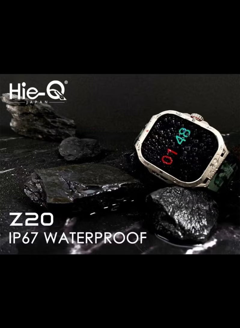 Hie-Q Smart Watch Z20 with Shockproof Screen, Waterproof Design, Health Monitoring, Bluetooth Calling, Multiple Sports Modes and Long Battery Life - Image 3