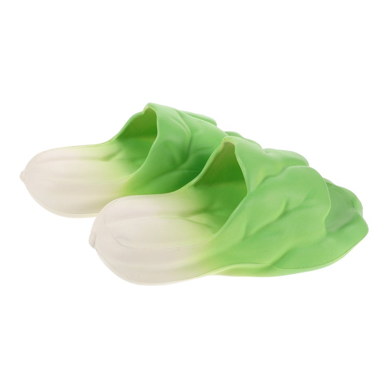 1 Pair Eva Home Slippers For Couples Vegetable Shape Anti- Lightweight Indoor Bathroom Shoes For Men And Women Home Pool Beach Use - Image 4