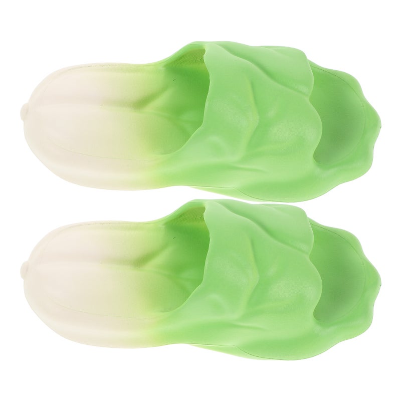 1 Pair Eva Home Slippers For Couples Vegetable Shape Anti- Lightweight Indoor Bathroom Shoes For Men And Women Home Pool Beach Use - Image 3
