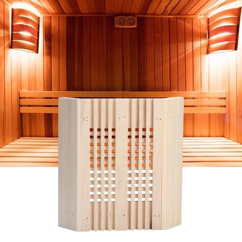 Sauna Lamp Shade:  High Temperature Resistant Wood Material, Explosion-Proof Lamp Protection, Smooth Polished Edge - Durable Wear-Resistant Sauna Light Cover for Sauna Room Use - Image 3