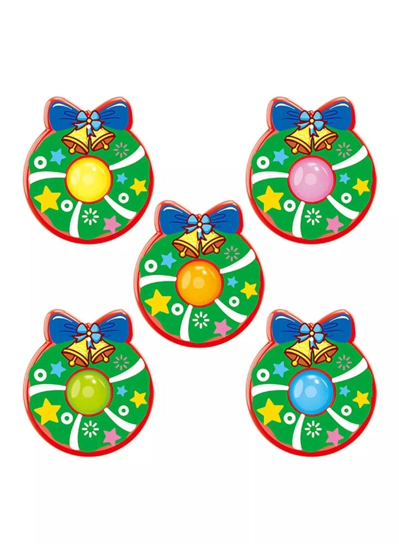 Generic 1pc Christmas Bells Pattern Random Color Push Pop Bubble  - Image 1