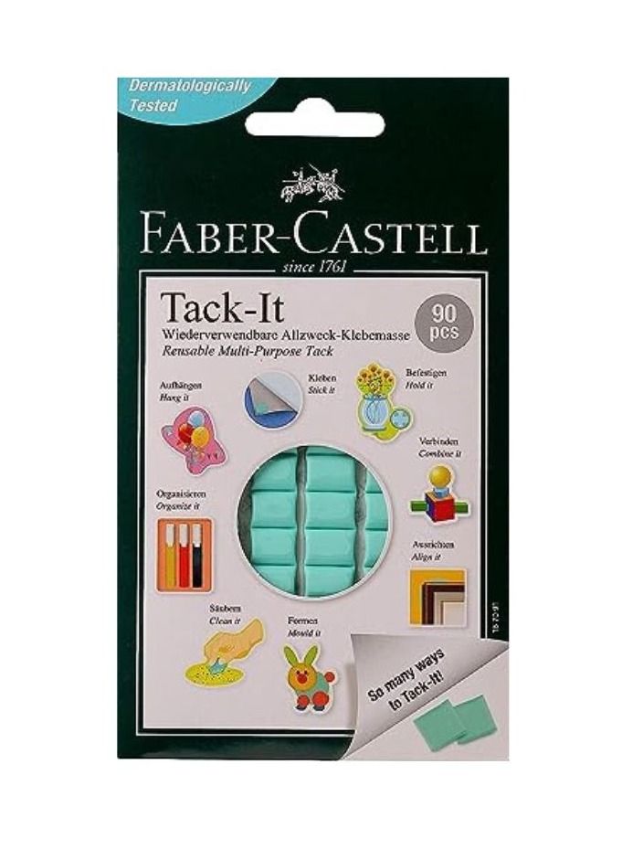 Faber-Castell Reusable Multi-Purpose Adhesive Tack-It 50Gm Green - Image 1