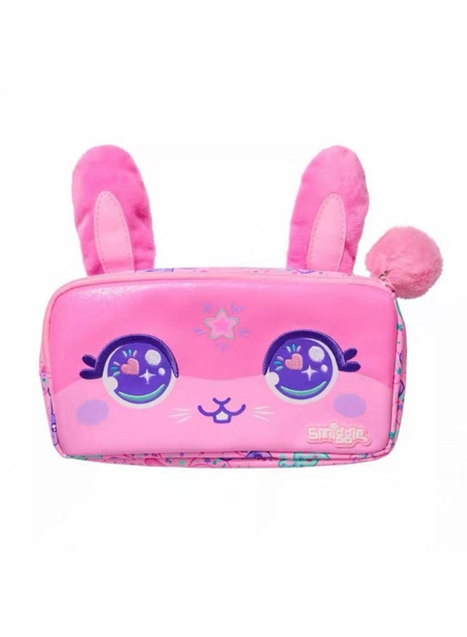 Smiggle Cute Bunny Children's Pencil Case, Large Capacity