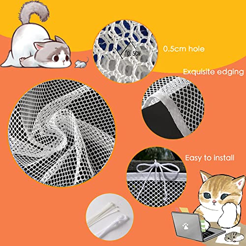 TTEDOYE Cat Balcony Rail Net Cat Anti-Fall Netting Pet Balcony Mesh Fence Net Child Safety Screen Protection Crib Mesh for Pets - Image 3