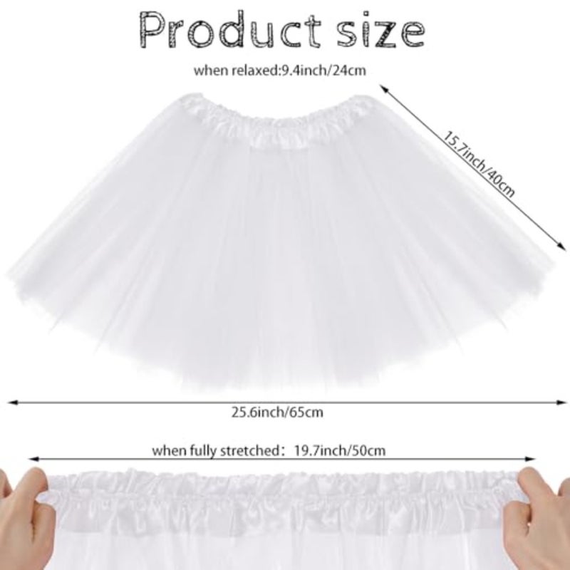 Lystaii 1 PC Tutu Skirt Tulle Laye Tutu Skirt for Party Costume Birthday Running Accessories - Image 2