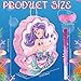 Faccito Seashell Piata for Mermaid Birthday Party Girl Sea Theme Piata with Stick Blindfold and Confetti for Mermaid Birthday Decorations Supplies - Image 4