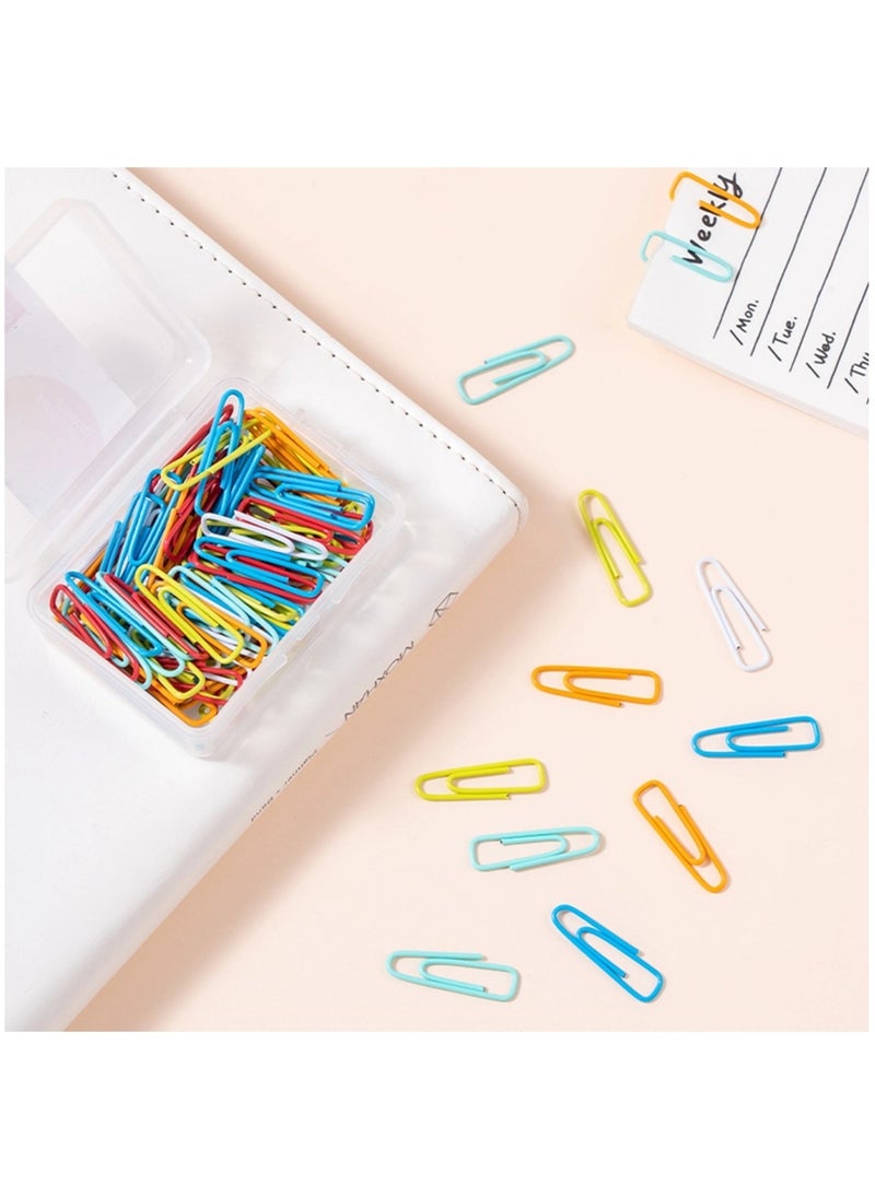 Deli 100-Piece Triangular Paper Clips 28mm Size Multicolour  - Image 2