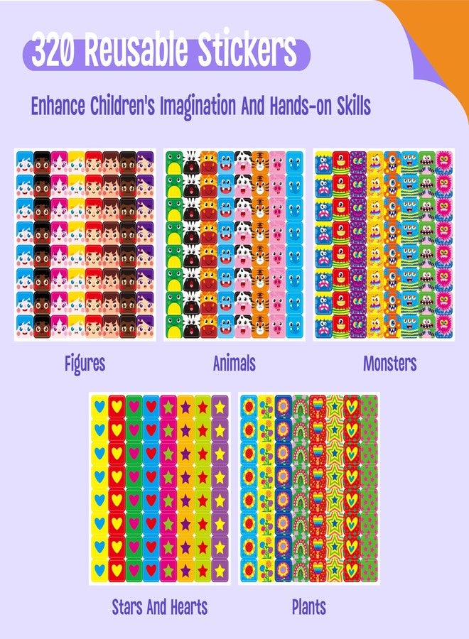 SpriteGru 100 Math Linking Cubes, Math Cubes with 320 Reusable Stickers Manipulative Geometric Shapes Connecting and Counting Snap Blocks for Early Math & Construction, Educational Toy for Preschool, Homeschool - Image 2