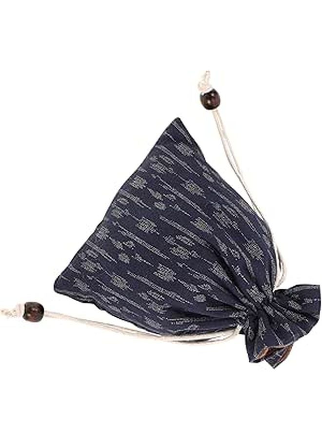 Large Embroidered Velvet Jewelry Pouch Drawstring Bag Travel Organizer Storage - Image 1