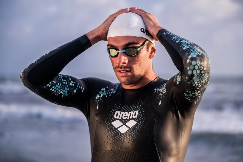 Arena 3D Soft USA Unisex Adult Silicone Swim Cap for Men and Women Swimming Pool Practice and Racing Swim Kit, White, Large - Image 5