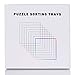 Tidyboss 8 Puzzle Sorting Trays with Lid 10 x 10 Portable Jigsaw Puzzle Accessories White Background Makes Pieces Stand Out Sort Patterns Shapes and Colors for Puzzles Up to 15002000 Pieces - Image 3