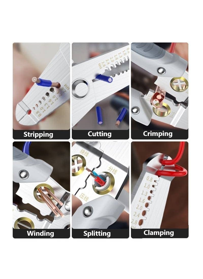 kesig - kesig Multifunction Wire Plier Tool 2023 Upgrade MultiFunctional Wire Splitting Pliers Stainless Steel Electrical Stripping Tool - Image 1